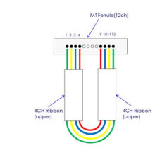 MTP / MPO Faser-optische Dämpfung Schleifen 3dB Ark